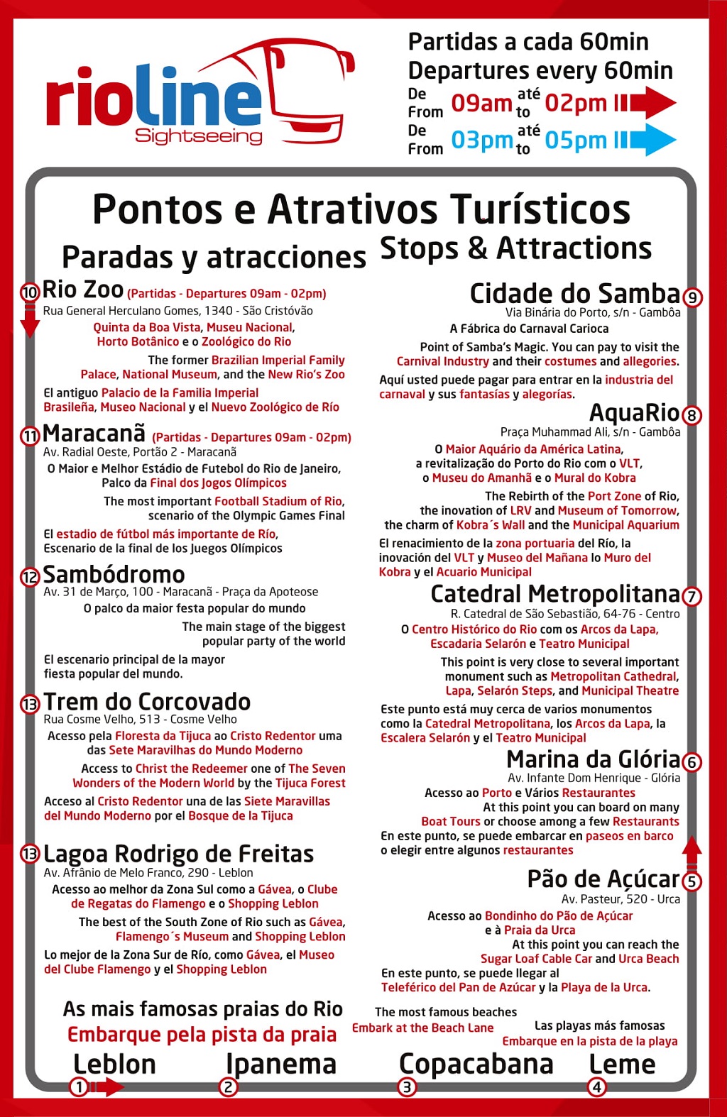 Ônibus de turismo do Rio de Janeiro