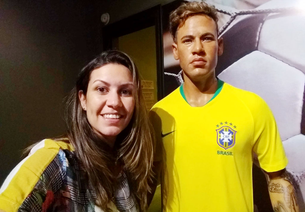 Neymar no Museu de Cera de Petrópolis