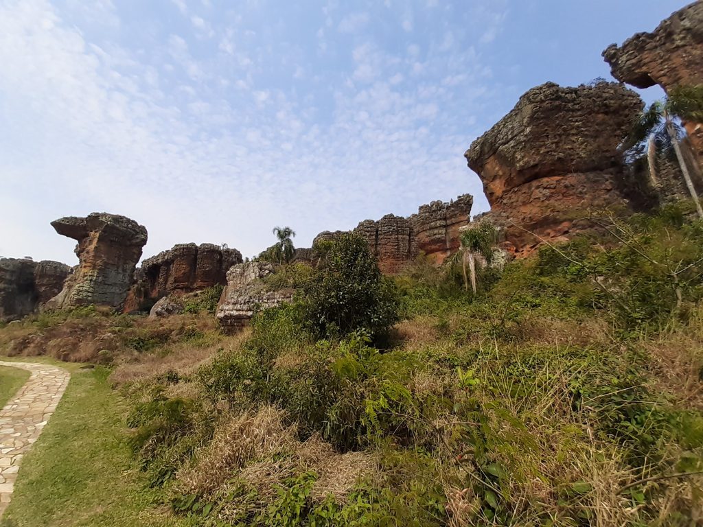 Arenitos no Parque Estadual de Vila Velha