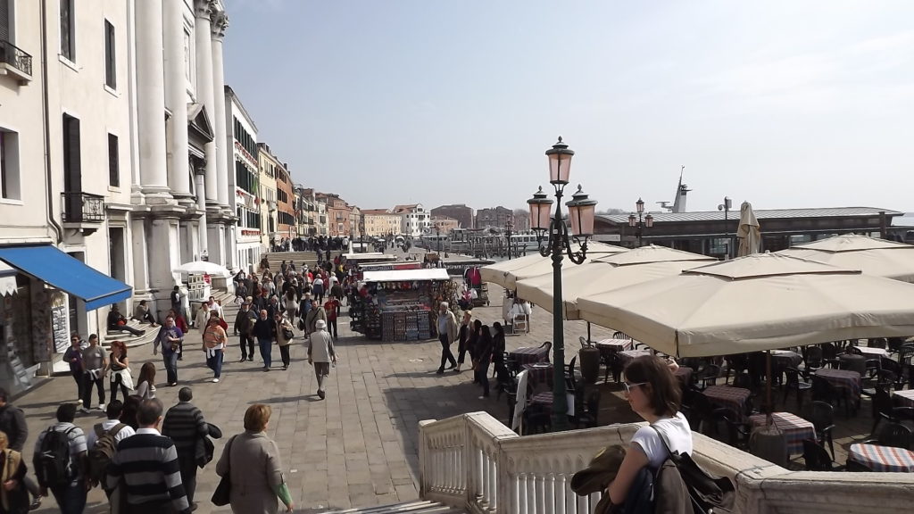 calçadão Riva degli Schiavoni em Veneza