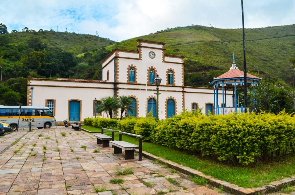 Estação Ferroviária de Ouro Preto de onde sai a Maria Fumaça para Mariana