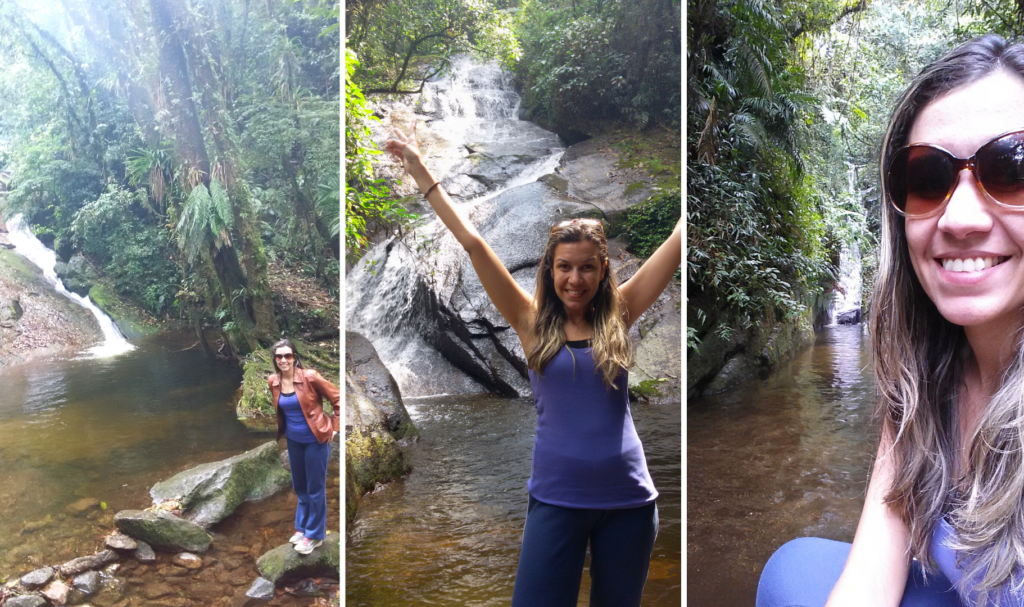 Na sequência Poço das Raízes, A Cachoeira do Açude e Cachoeira da Muralha no Vale do Alcantilado