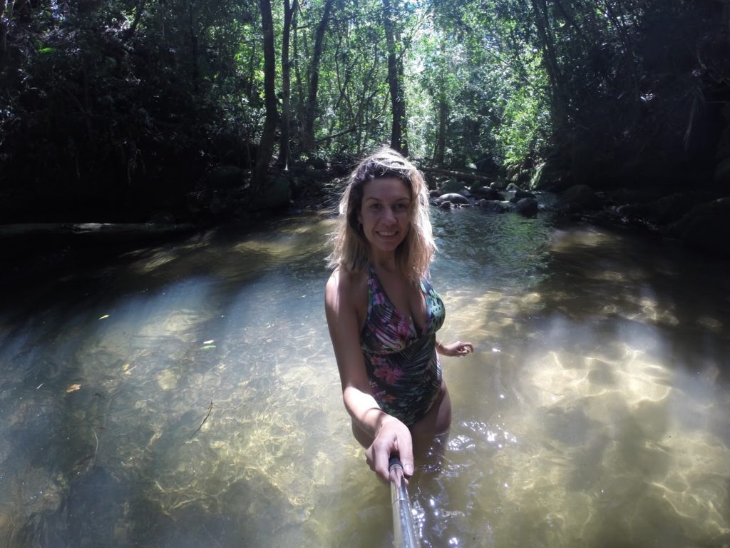 Poço na Cachoeira das Andorinhas no Sana