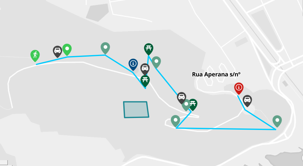 Mapa Parque Penhasco Dois Irmãos