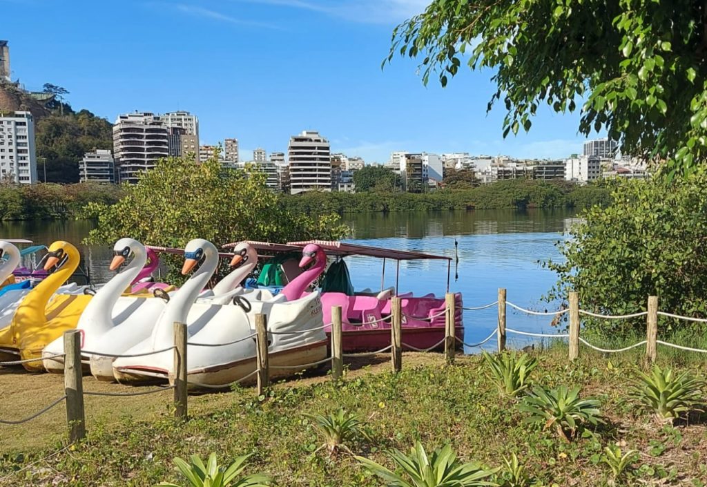 Pedalinhos na Lagoa Rodrigo de Freitas