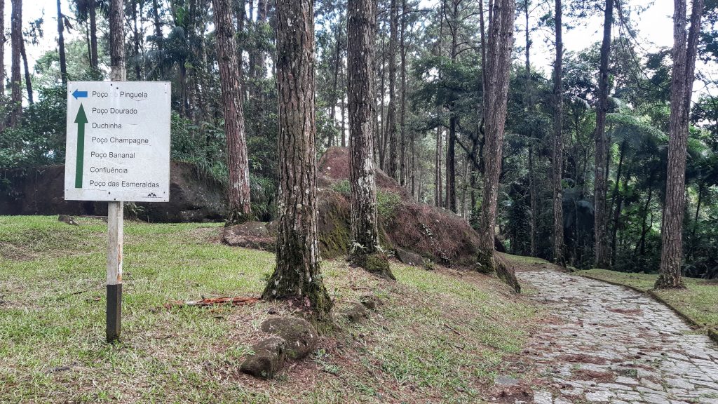 Indicações de poços e cachoeiras dentro do Camping Club Brasil