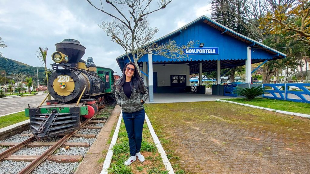 Estação Governador Portela - Maria Fumaça