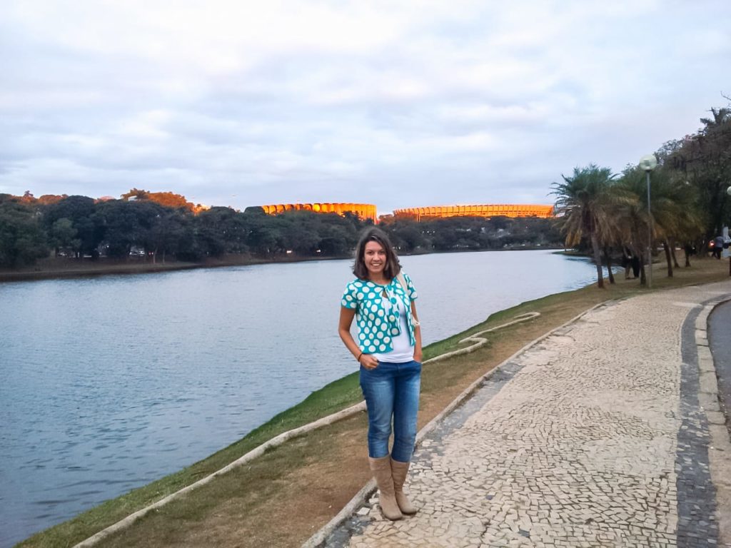 Lagoa da Pampulha (Estádio do Mineirão ao fundo)