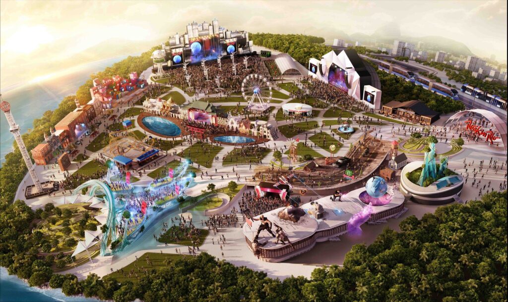 Mapa do Evento Rock in Rio