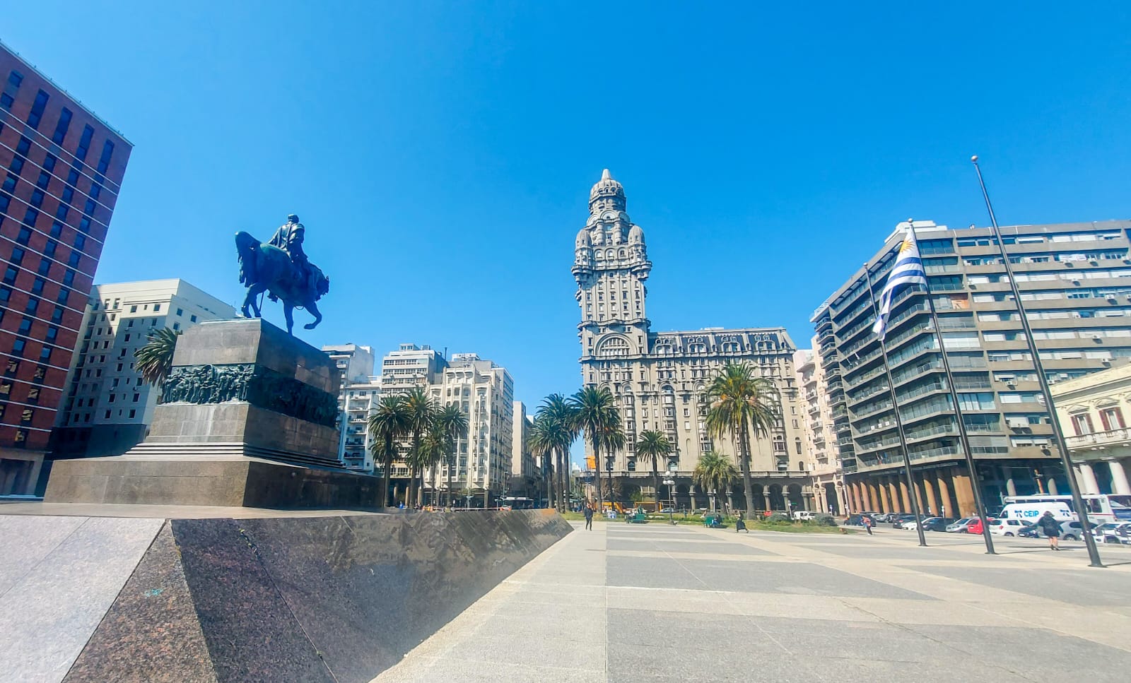 Plaza Independência em Montevidéu