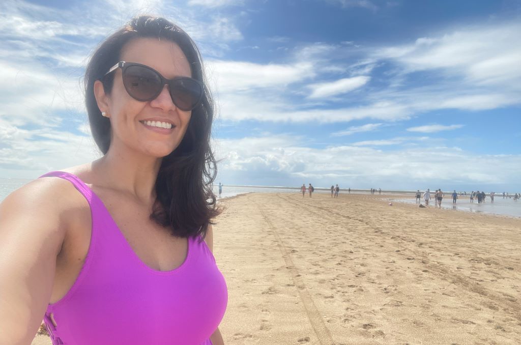 Caminho de Moisés na Praia de Coroa Vermelha