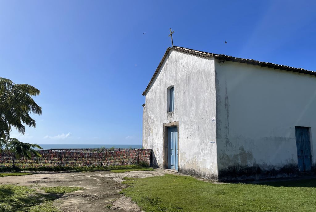 Capela de São Benedito no centro histórico de Porto Seguro