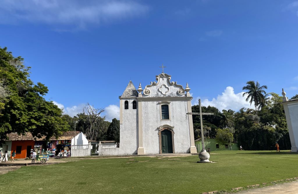 Igreja de Nossa Senhora da Pena no centro histórico de Porto Seguro