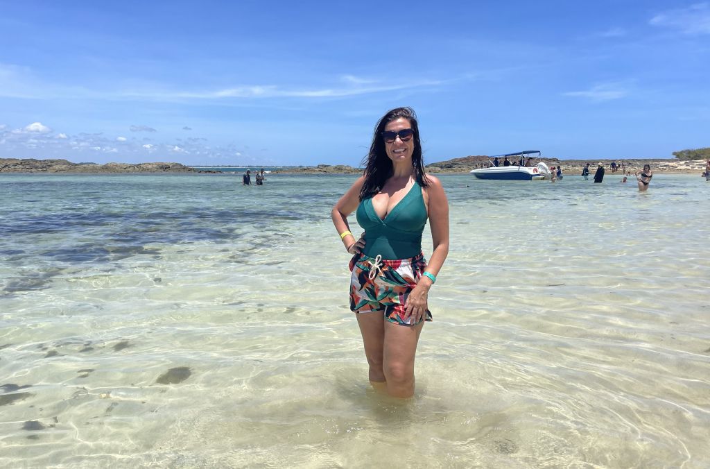 Praia dos Pernambucanos na Ilha de Santo Aleixo