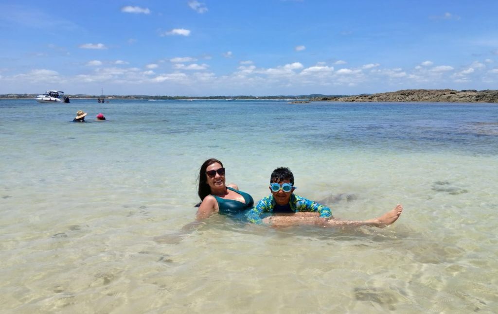 Banho de mar na Praia dos Pernambucanos