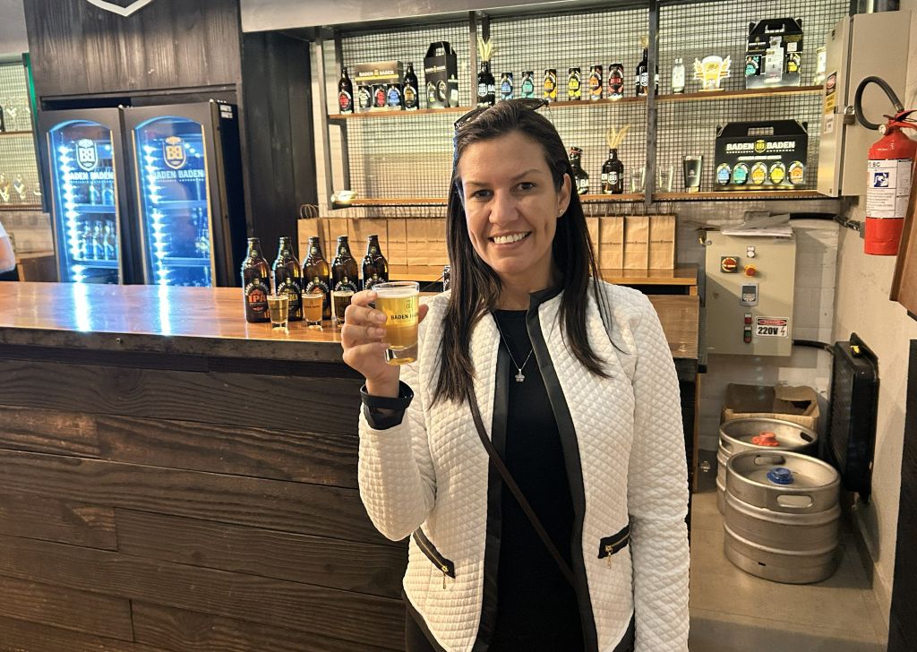 Bar do Tour degustação na Cervejaria Baden Baden